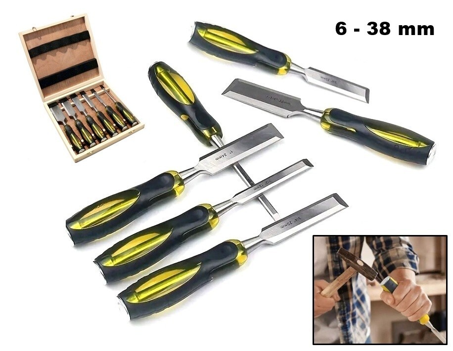 Offerta Set 6 Scalpelli Legno 6-38mm | Acciaio Martellabile Garantito