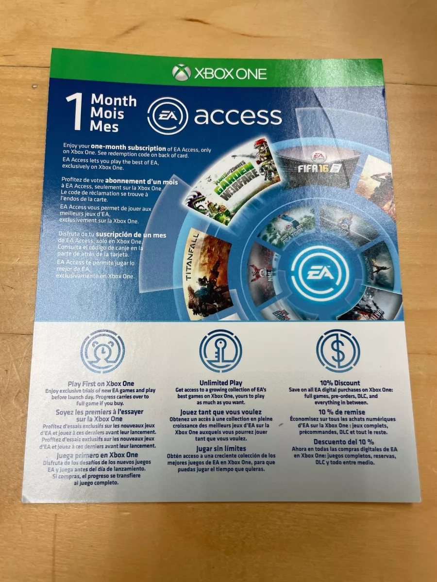 EA Play / EA Access 1 Month Membership Subscription Region Free