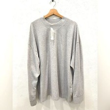 Cloth  Stone Men  s Light Grey Crewneck Longsleeve Top Large NWT