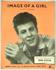 Image Of A Girl by Clasky  Rosenberg Piano Vocal Sheet Music Mark Wynter