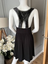 Urban Outfitters Silence + Noise Dress Black Stretch Jersey Embellished Medium