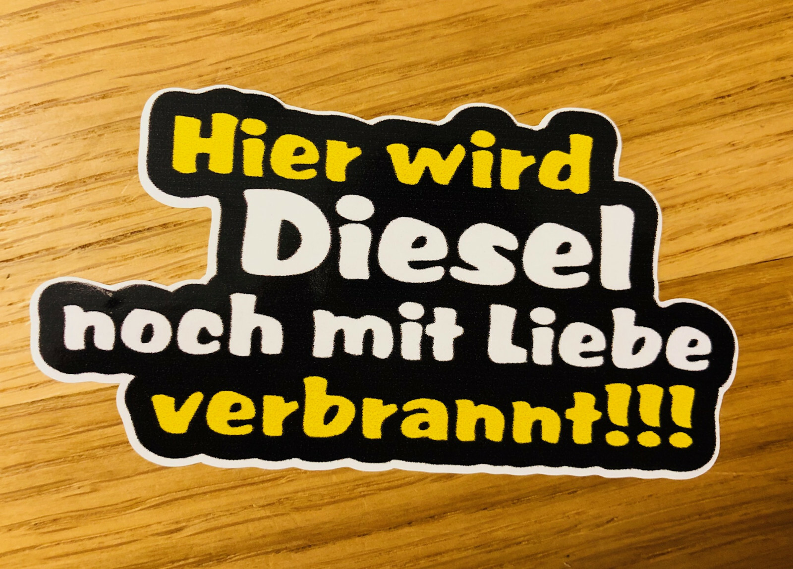 Dirty Diesel Aufkleber Transparent - Lustiger Anti-Elektro Sticker Für Auto & LKW
