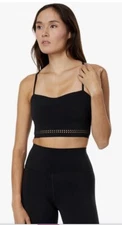Spiritual Gangster Camille Dream Tech Eco Jersey Bra Black Small 6-8 Orig $68