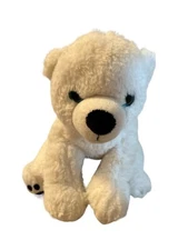 Bear Factory White Polar Bear Blue Eyes Stuffed Animal Plush 12” -