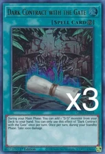 3X Yugioh Dark Contract with the Gate GFP2-EN159 Ultra Rare 1st Edition NM