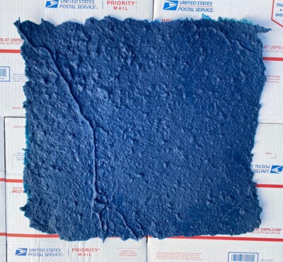 17 1/2  X 17 1/2  Blue Concrete Texture Pad Skin 