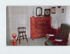 Postcard Bedroom w/ Authentic Furniture Herbert Hoover Birthplace West Branch IA