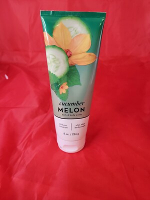 Bath and Body works CUCUMBER MELON Ultra Shea Body CREAM lotion 8 Fl oz 
