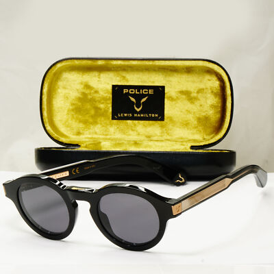 Police x Lewis Hamilton F1 Sunglasses Black Gold SPL B33 COL 0700