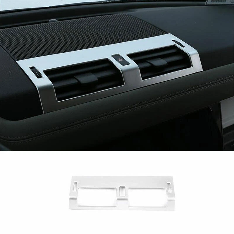 For Land Rover Defender 20-22 Matte Silver Central Console Air Outlet Vent Panel