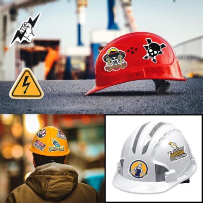 4-Piece Welding Sticker Set - 'Good In The Hood' Funny Welder Decals For Hard Hats & Tools