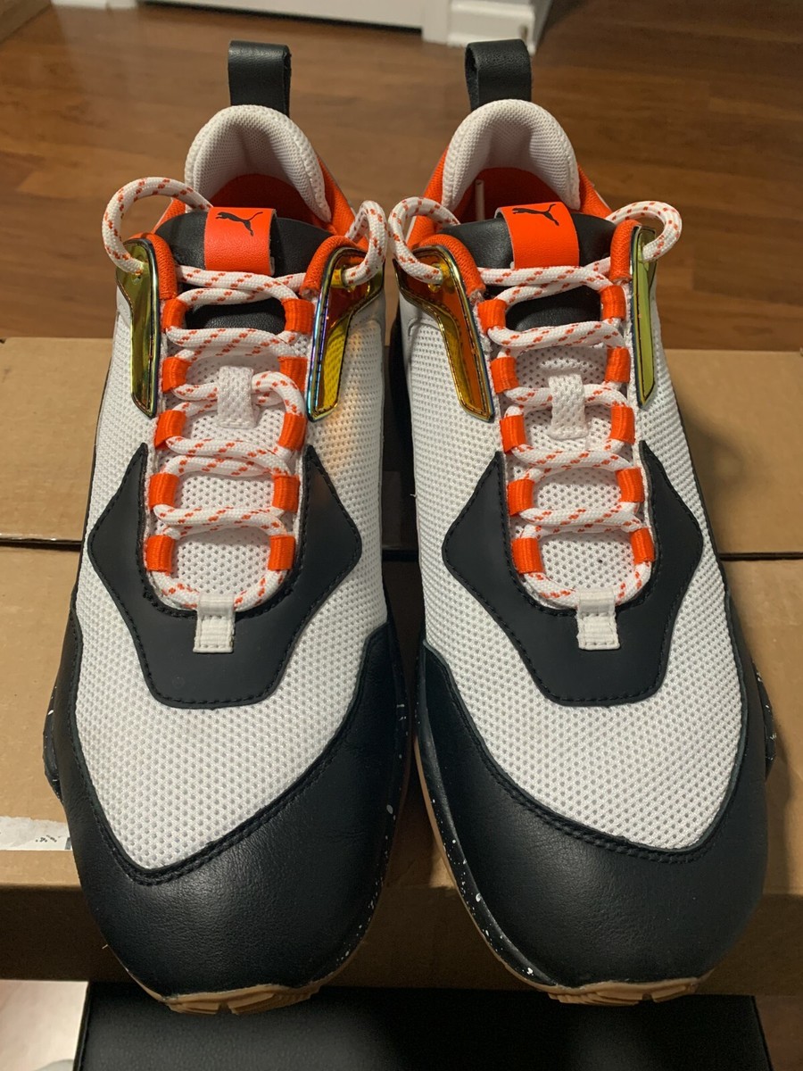 Puma Thunder Electric Black White Orange Mens Puma Thunder
