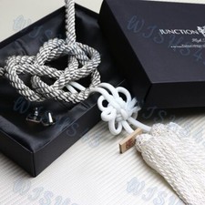 New Vip Charm Junction Produce Fusa White Kiku Jp Knot Silver Wh Kin Tsuna Rope