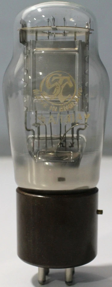 Válvula triodo electrónica 3A/141AY CV1639 STC 4101E WE101D DHT hecha en Inglaterra Foto 4 de 4