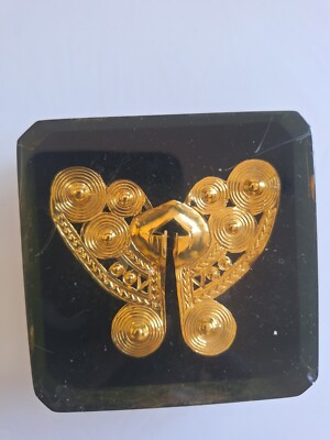 Nariguera FiligreeTairona Ethnic Art Colombia Decoration Gold