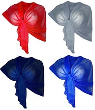 Elegante SCIARPA Scialle Glitter Brillante Foulard,da Donna Ragazza Coprispalle