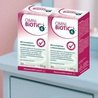 120g OMNI BiOTiC 6 Pulver Doppelpackung - Support Digestive Health |PZN 10064834