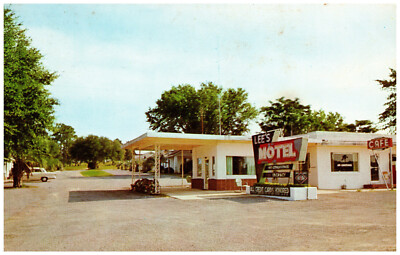 Marianna, FL Lee's Motel & Cafe Exterior Highway 90 '61 ''Old Spanish Trail'' -A98