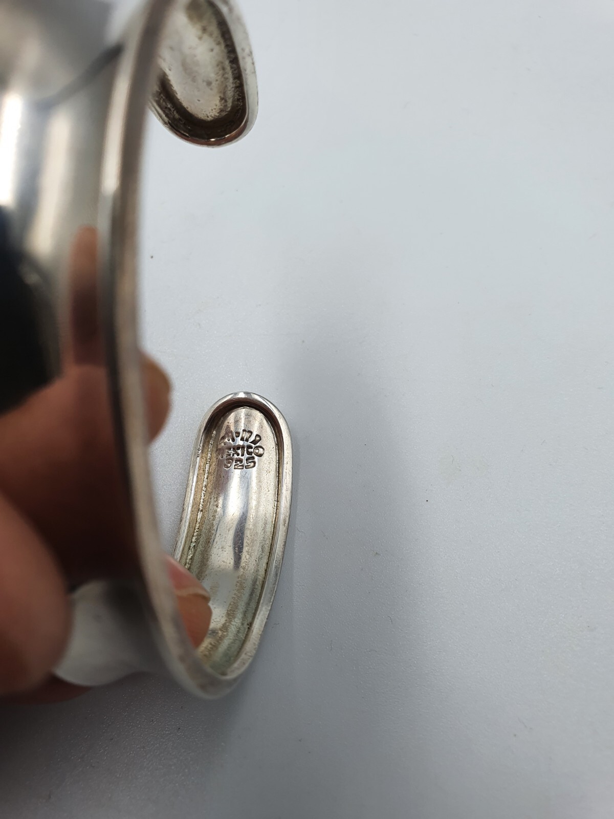 Unisex Mexico Solid Silver Bangle - image 10