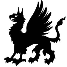 Griffin #2 sticker VINYL DECAL Fantasy Mythical Creature Half-Lion Half-Eagle