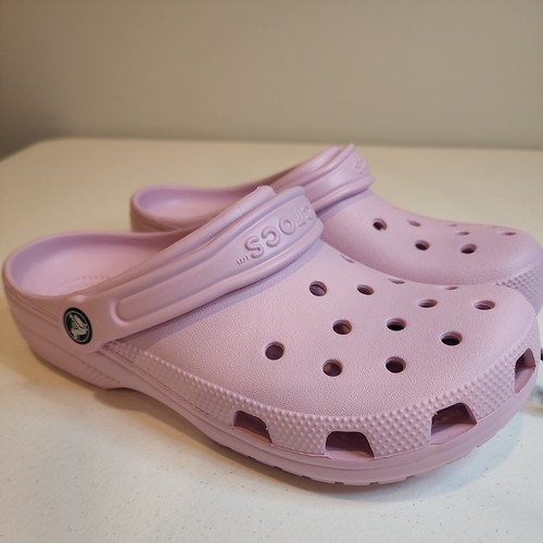Crocs Adult Classic Clogs, Ballerina Pink, M 7/W 9