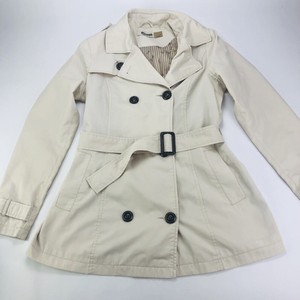 stradivarius double button mid length coat