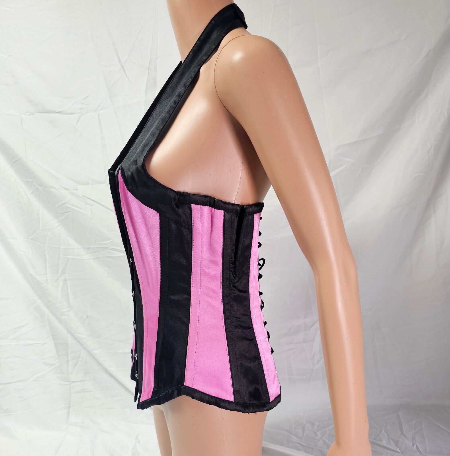 Beautiful Corset Overbust Lingerie Pink and Black… - image 3