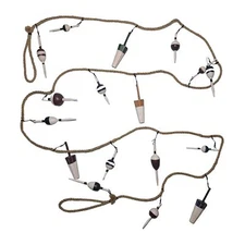 Vintage Wooden Lobster Trap Buoy Garland On String Fishing Nautica 9 Ft Decor