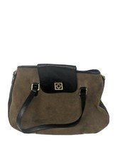 Trina Turk Used 100% Leather Brown Purse With Star Inner Lining 