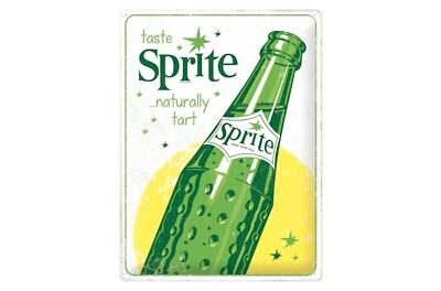 Relief-Blechschild ''Sprite Bottle'' - Klein - 20x15cm - Email Emaille Werbung Bar