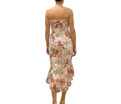 sam edelman floral embroidered strapless dress Sam Edelman Beaded Floral Strapless Mini Dress in White