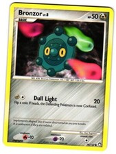 Pokemon Mysterious Treasures Bronzor #74/123 Common Lightly played