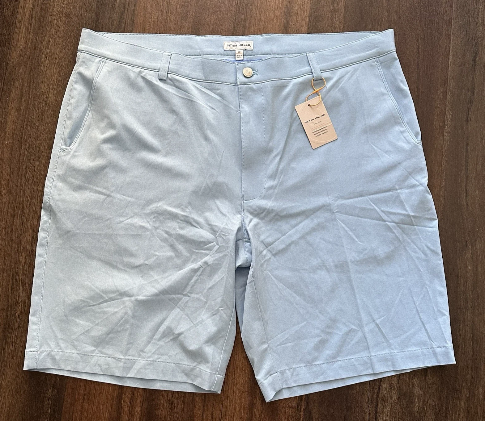 Peter Millar NWT Men's 40 Light Blue Shorts Crown 10" Inseam MS24EP01 NWT $105