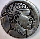 1930 's Era HOBO Buffalo Nickel Coin ~ NICE Hand Carved NR  FREE SHIP