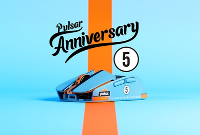 #ad Pulsar X2F Anniversary Edition Fingertip Gaming Mouse Orange Red $179.95