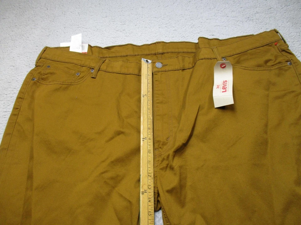 Levi's 541 Jeans Mens 56x32 Brown Big & Tall Athletic Fit Straight Leg Twill - Image 4 of 4