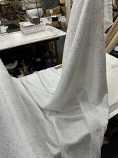 Damask Jacquard Brocade Fabric 110 Inch Wide Sold By The Yard - White