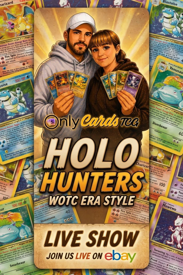 OnlyCardsTCG Pokemon Stream, Holo Hunters, WOTC PRE-MADE PACKS - CHARIZARD?