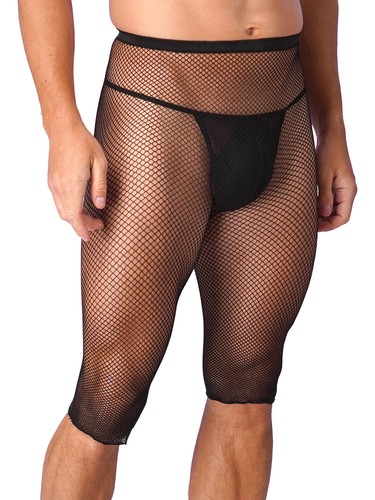 Herren Strümpfe Ölfuß Strumpfhose Nachtwäsche Pantyhose Kompression transparent Mesh - Bild 30 von 35