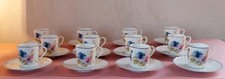 Richard Ginori Doccia vintage  Servizio Caffè Porcellana Coffee Service 12 Tazze
