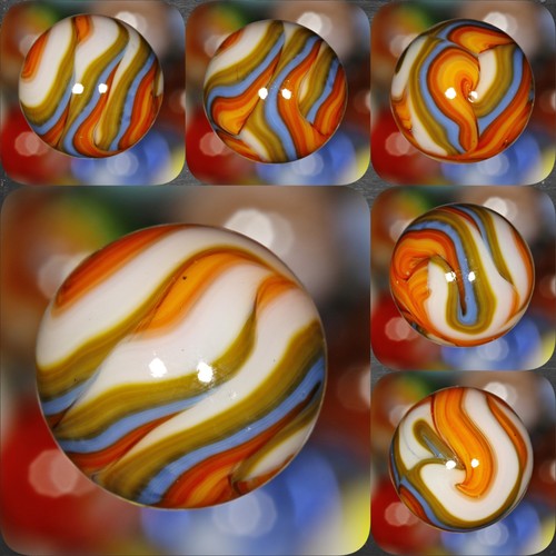001830 ONE (1) 2013 SAMMYS MOUNTAIN MARBLES DAMEN TOUCH RUN FLAME NEUWERTIG 5/8"