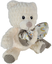 Spark Create Imagine Rattle Teddy Bear Blanket Security Plush Toy Crinkle Ears