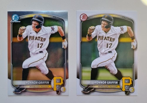 Bowman Chrome Prospects Konnor Griffin Pirates 2025 BP-86 BCP-86 2-card lot