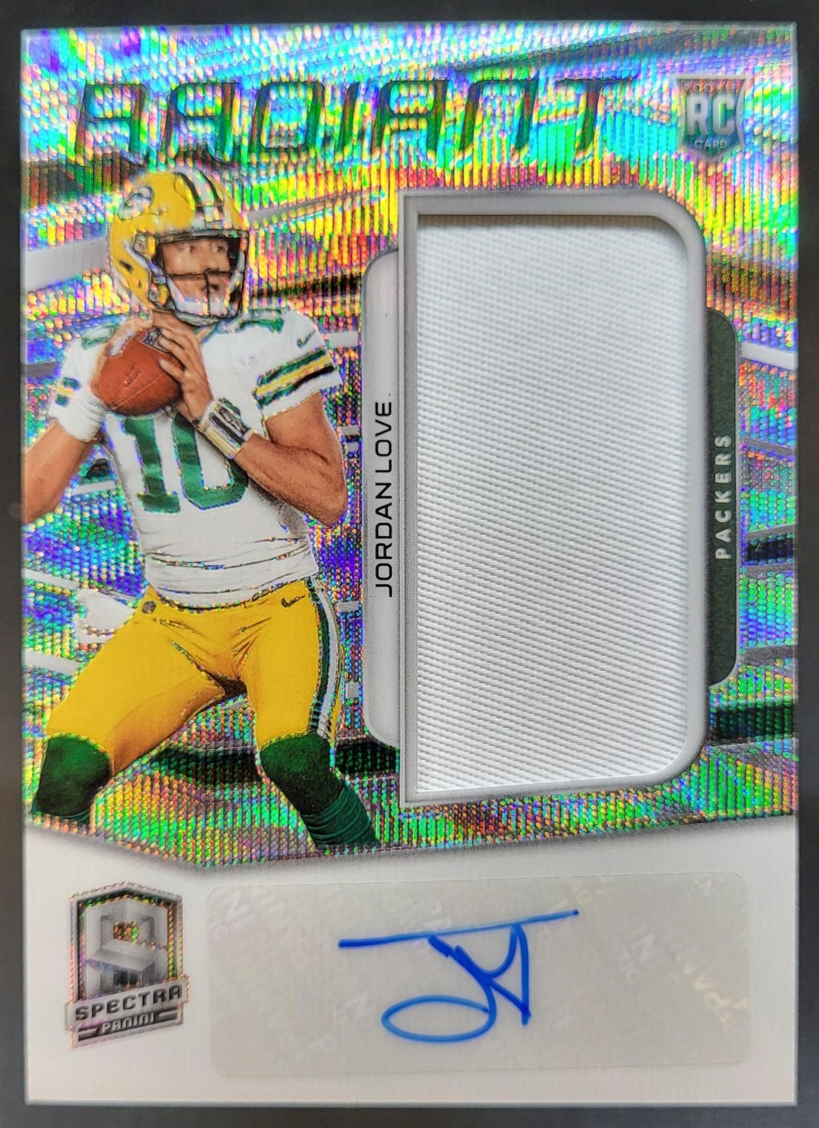 2020 Panini Spectra Jordan Love Radiant Rookie Patch Wave /25 Auto RC Packers CN