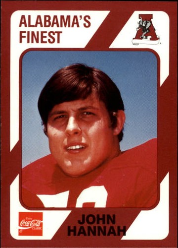 1989 Alabama Coke 580 Collegiate Collection Football "Main Set" Cards #1 to #199