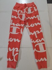 Vintage Champion Reverse Weave Pants Coral Sweatsuit AOP Size Small