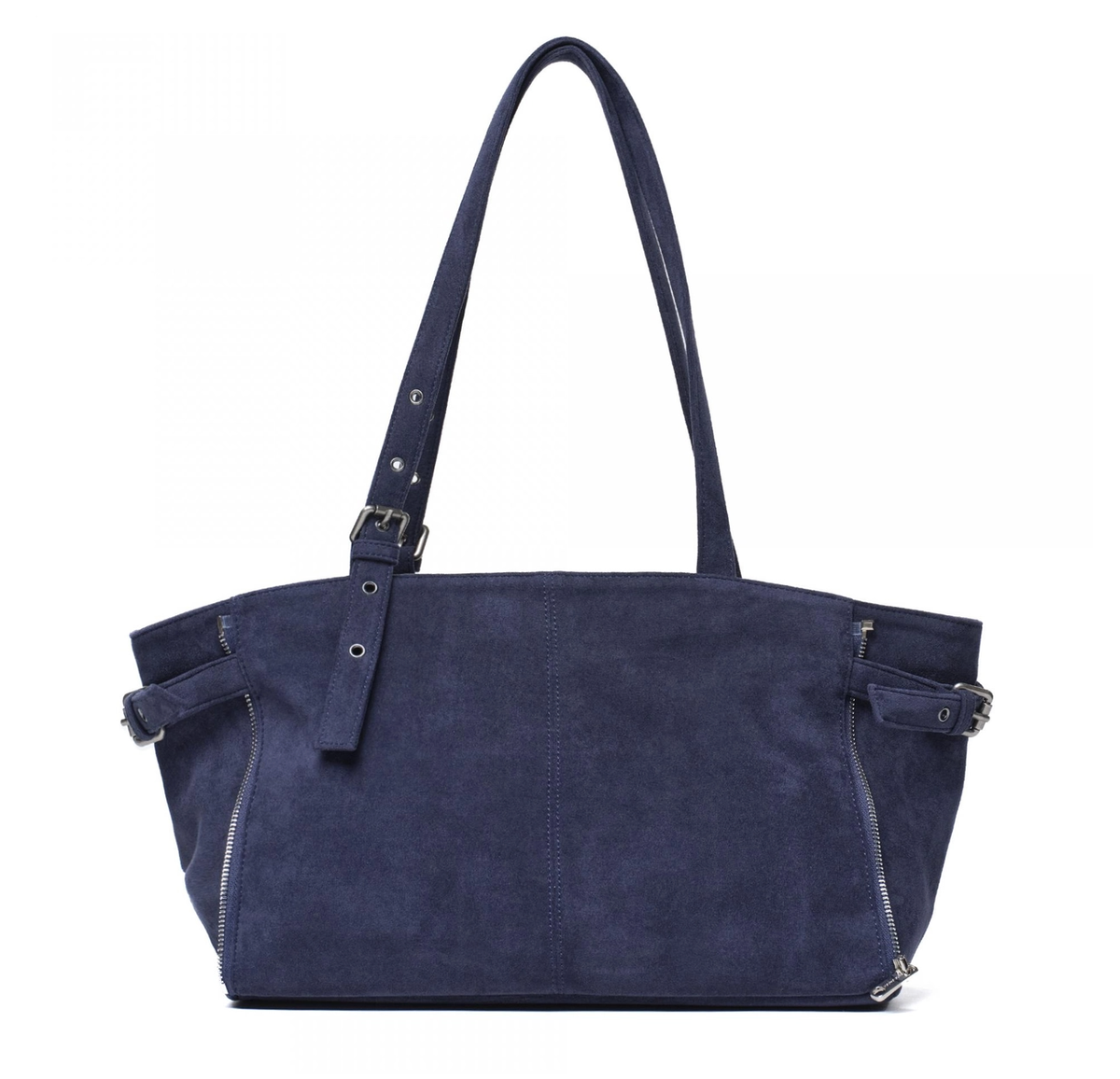SAMO ONDOH Zipper Shopper bag M - Suede Navy | eBay