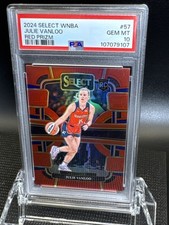 2024 Panini Select JULIE VANLOO RC PSA 10 #57 Red Prizm /149 Rookie Mystics