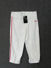 Nike Vapor Boys Select High Piped Baseball 3/4 Pants White BQ6444-104 Size L