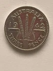 Photo of a 1942 Australia Threepence from an eBay listing that sold on Jun 8, 2026